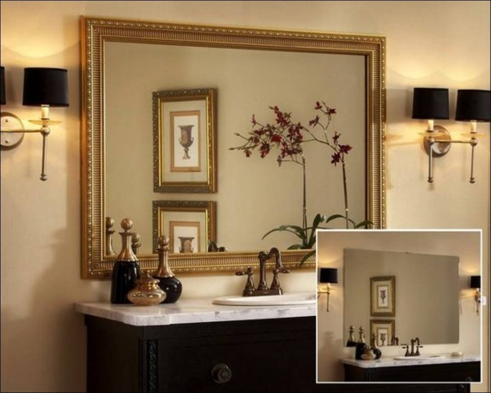 Large Round Bathroom Mirror
 15 Collection of Decorative Wall Mirrors