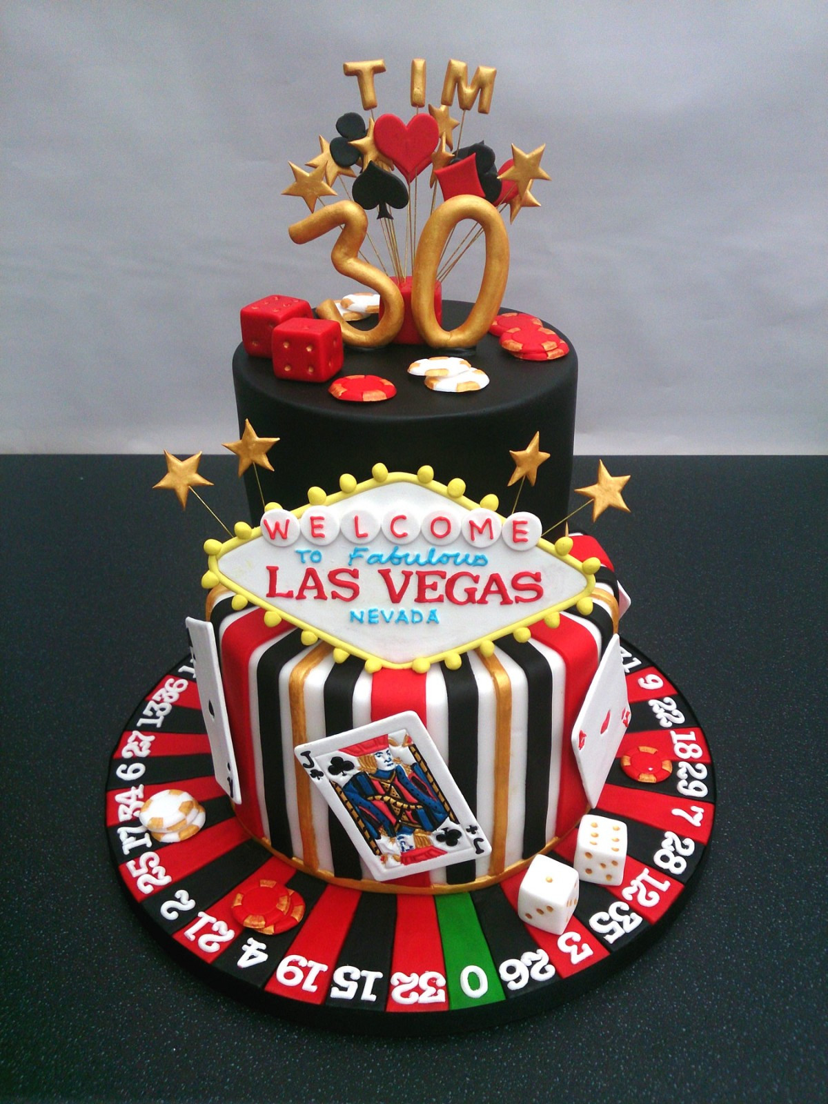 Las Vegas Birthday Cakes
 Las Vegas Gambling Themed Birthday Cake Susie s Cakes