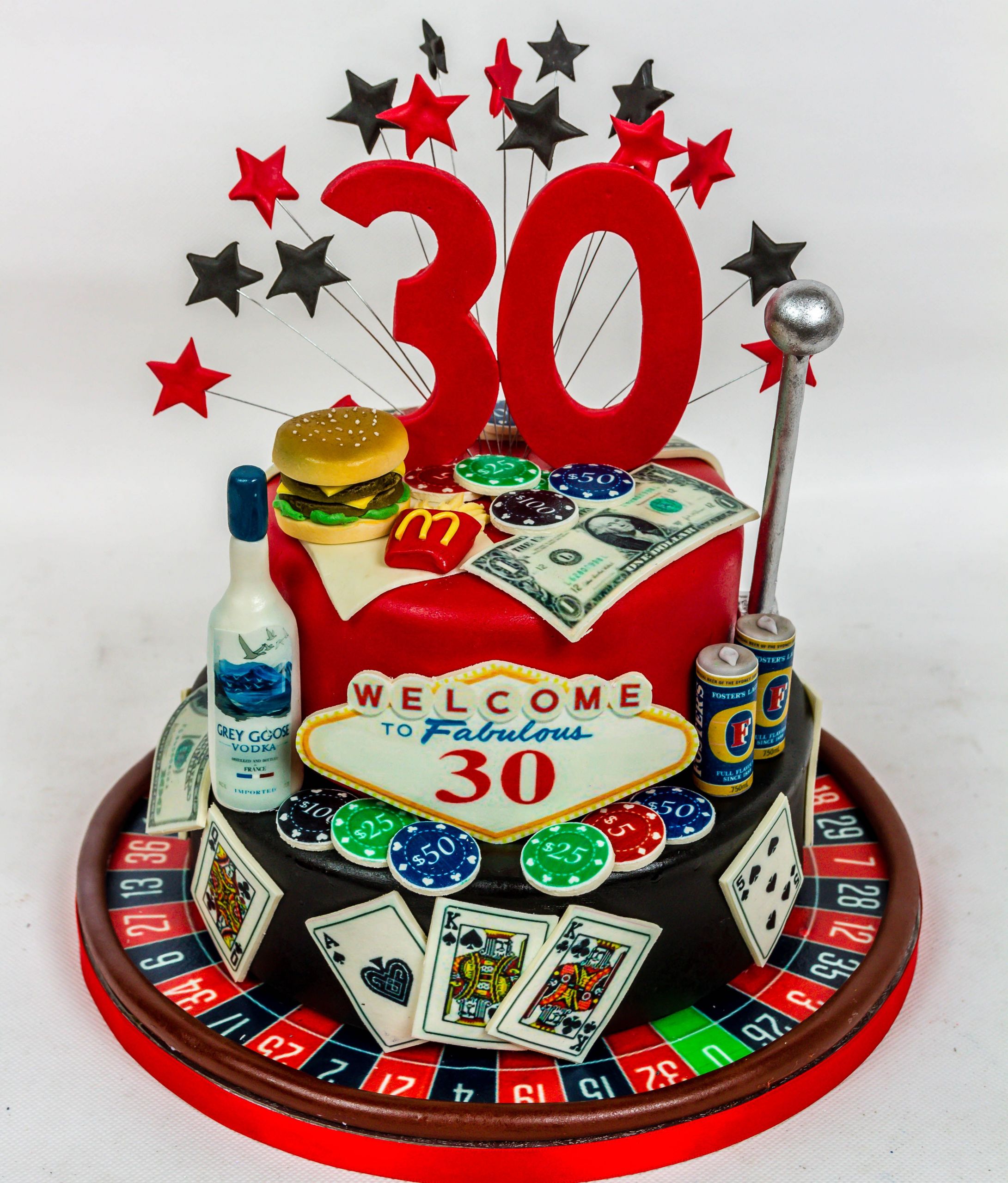 Las Vegas Birthday Cakes
 Wel e to 30 Las Vegas themed 30th Birthday Cake