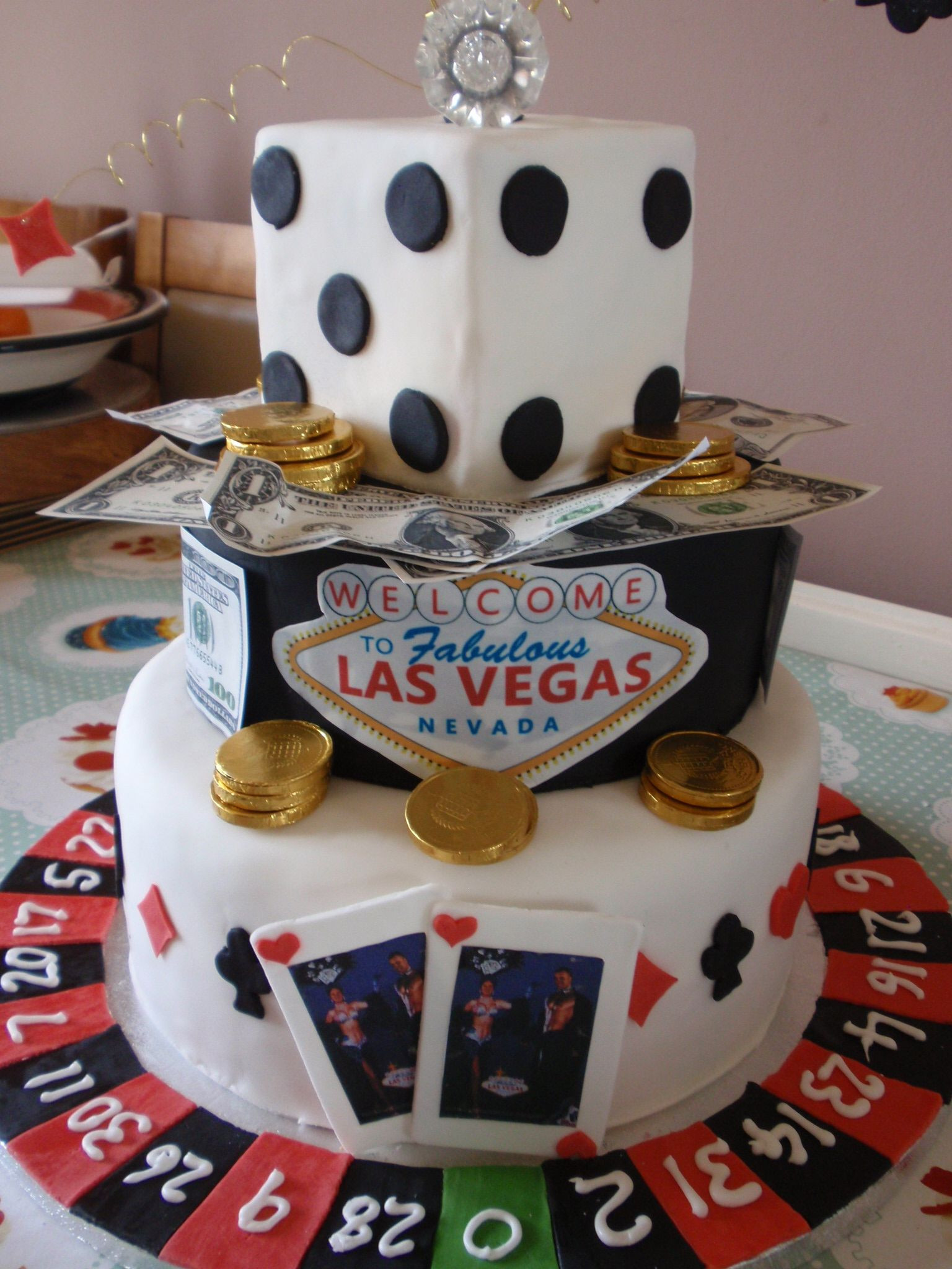 Las Vegas Birthday Cakes
 My version of las vegas cake