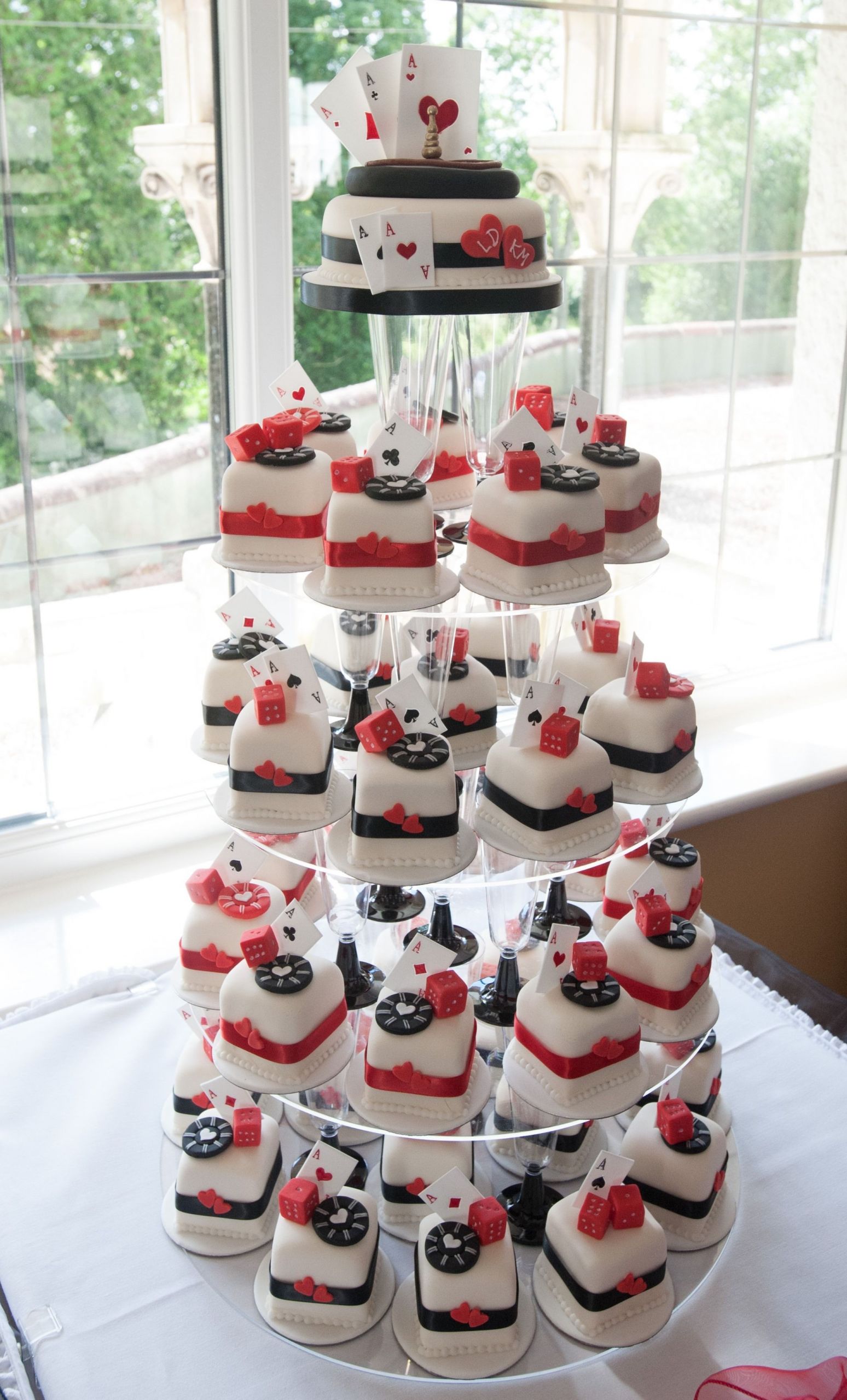 Las Vegas Wedding Cakes
 These Las Vegas mini wedding cake or cupcakes are super