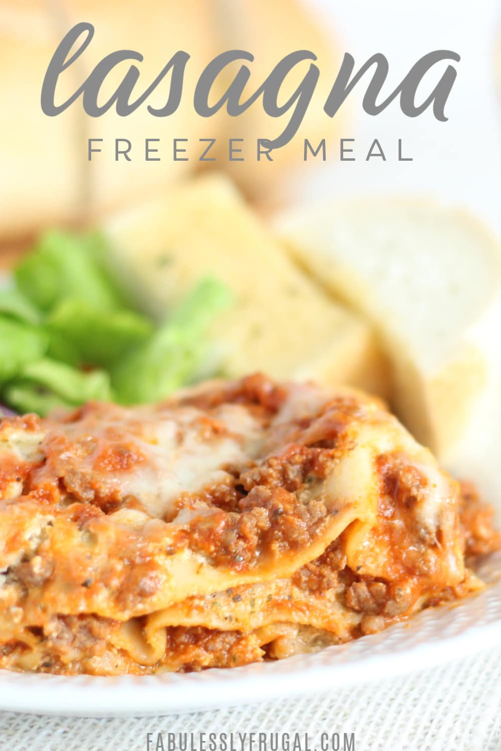 Lasagna Freezer Meal
 Easy Homemade Lasagna Freezer Meal Recipe Fabulessly Frugal