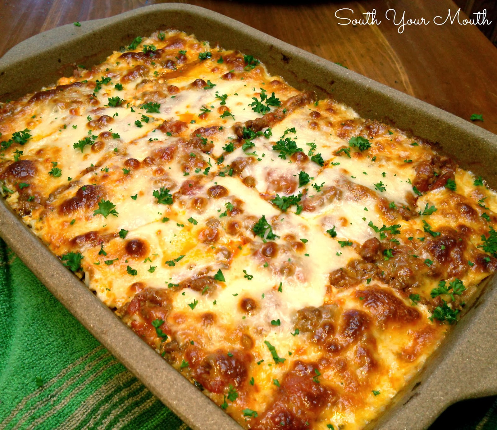 Lasagna Recipes With Ricotta Cheese
 South Your Mouth Classic Lasagna