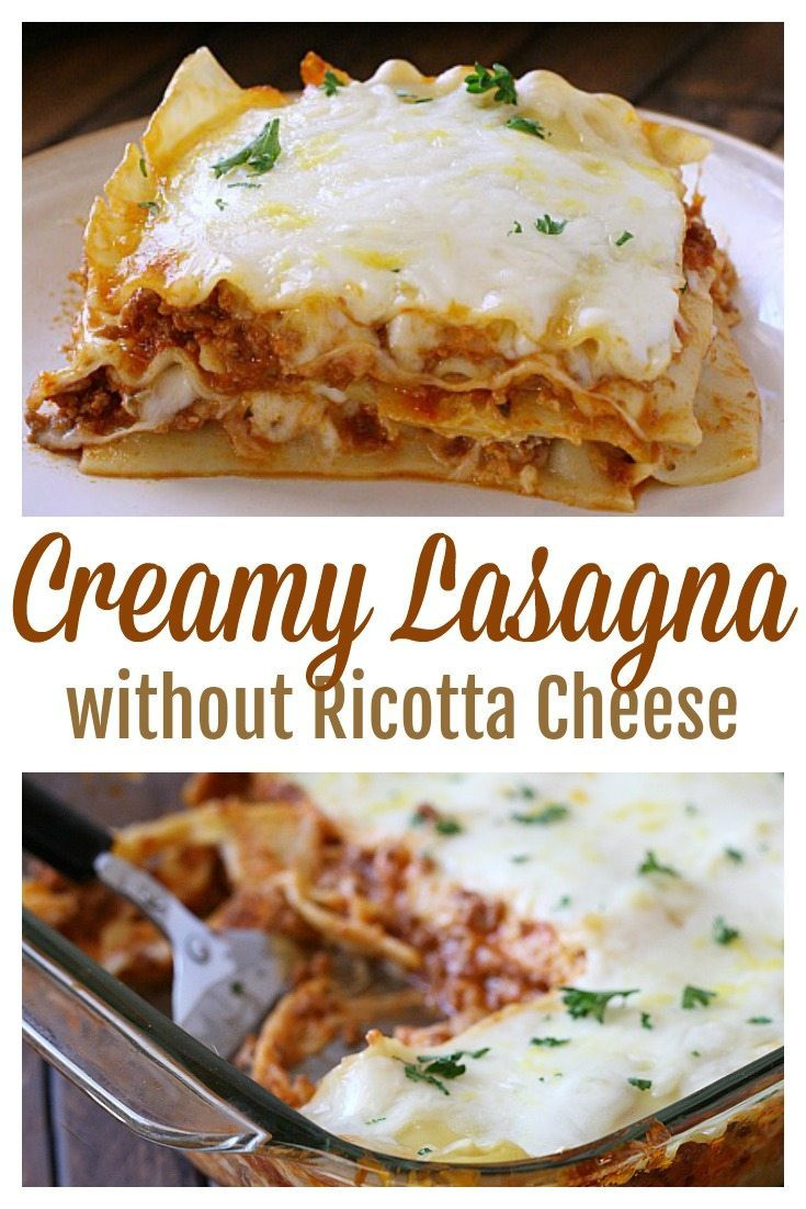 Lasagna Recipes With Ricotta Cheese
 Creamy Lasagna Without Ricotta Cheese Grace and Good Eats