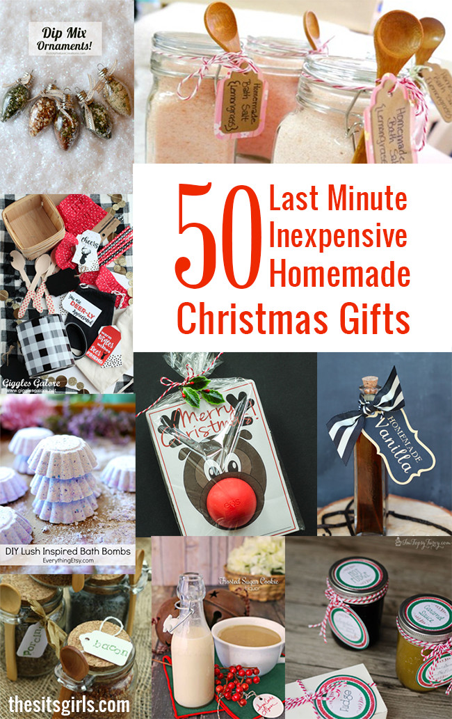 Last Minute DIY Gift Ideas
 50 Last Minute Inexpensive Homemade Christmas Gifts