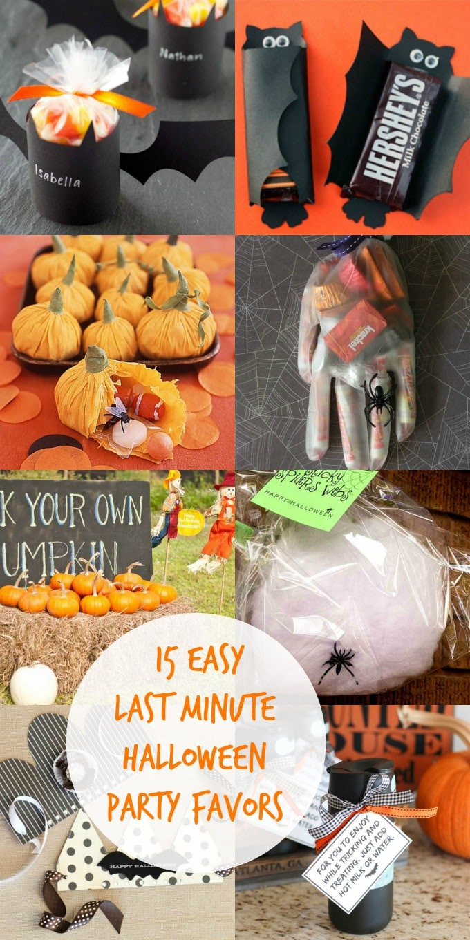 Last Minute Halloween Party Ideas
 15 Easy Last Minute Halloween Party Favor Ideas