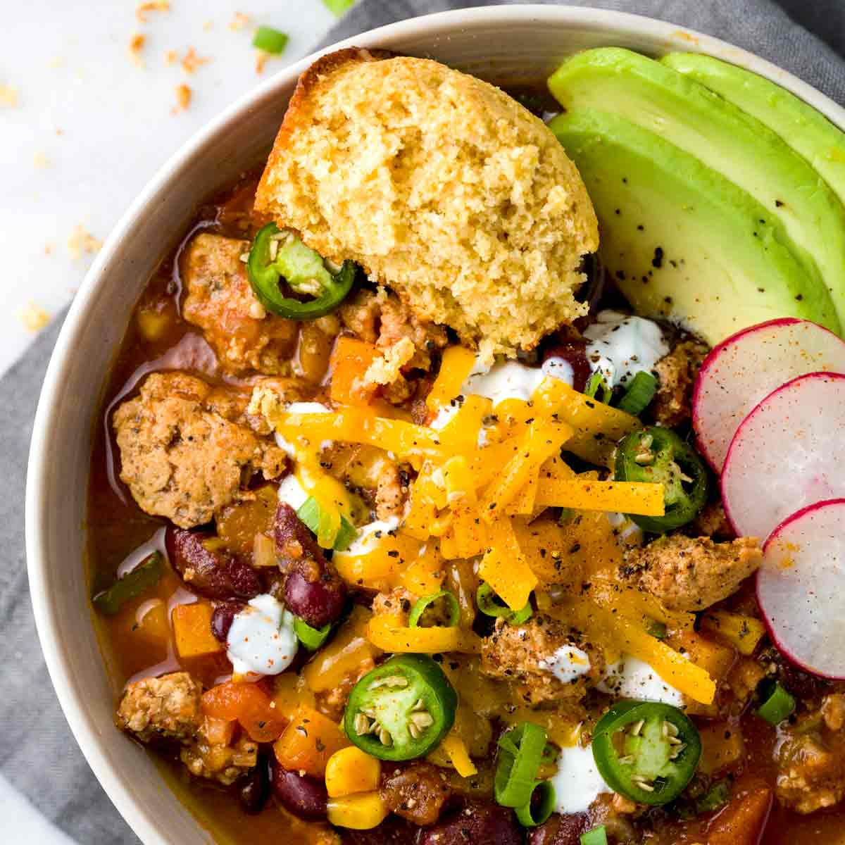 Laura'S Turkey Chili
 Slow Cooker Turkey Chili with Roasted Jalapeños Jessica