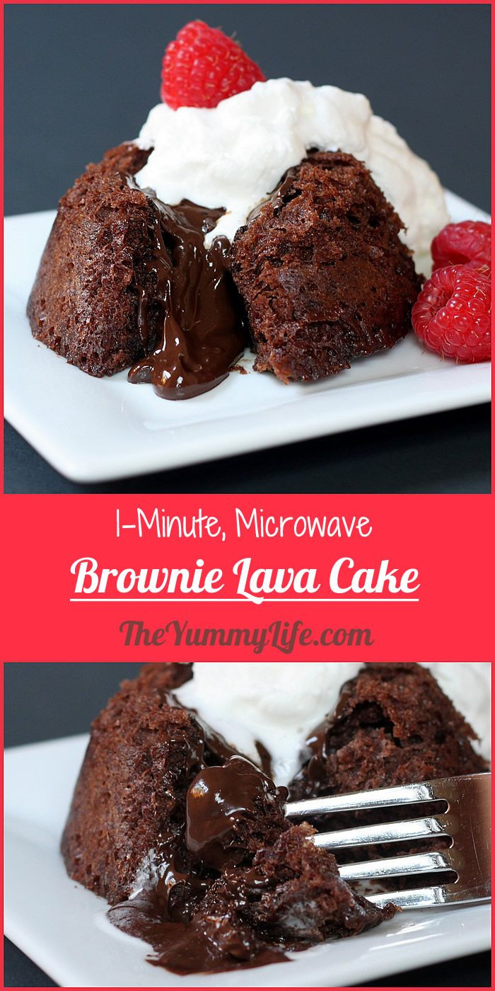 Lava Cake Recipe Microwave
 Microwave Brownie Lava Cakes