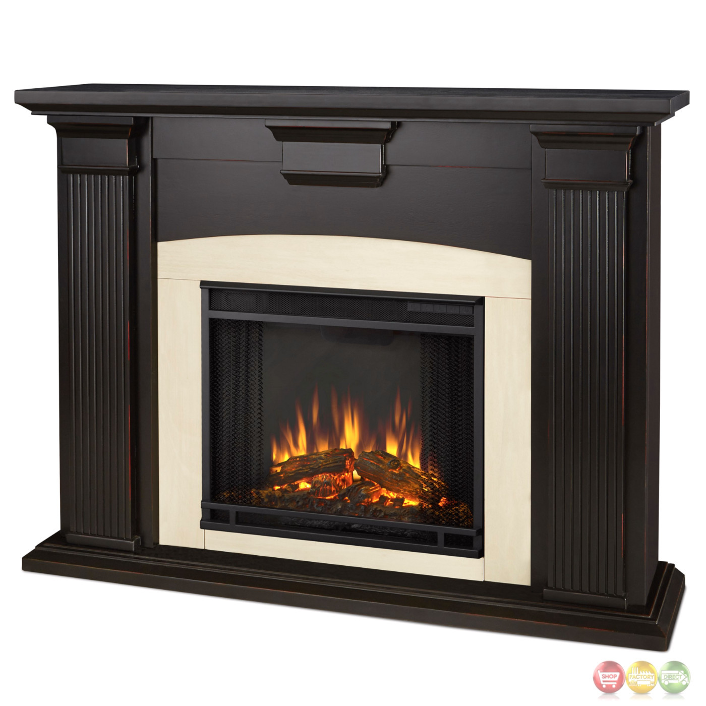 Led Electric Fireplace
 Adelaide Electric Led Heater Fireplace In Antique Black