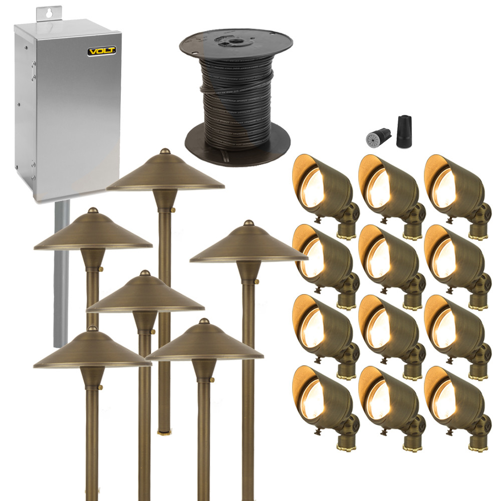 Led Landscape Lighting Kits
 Brass Lifetime LED Landscape Lighting Kit