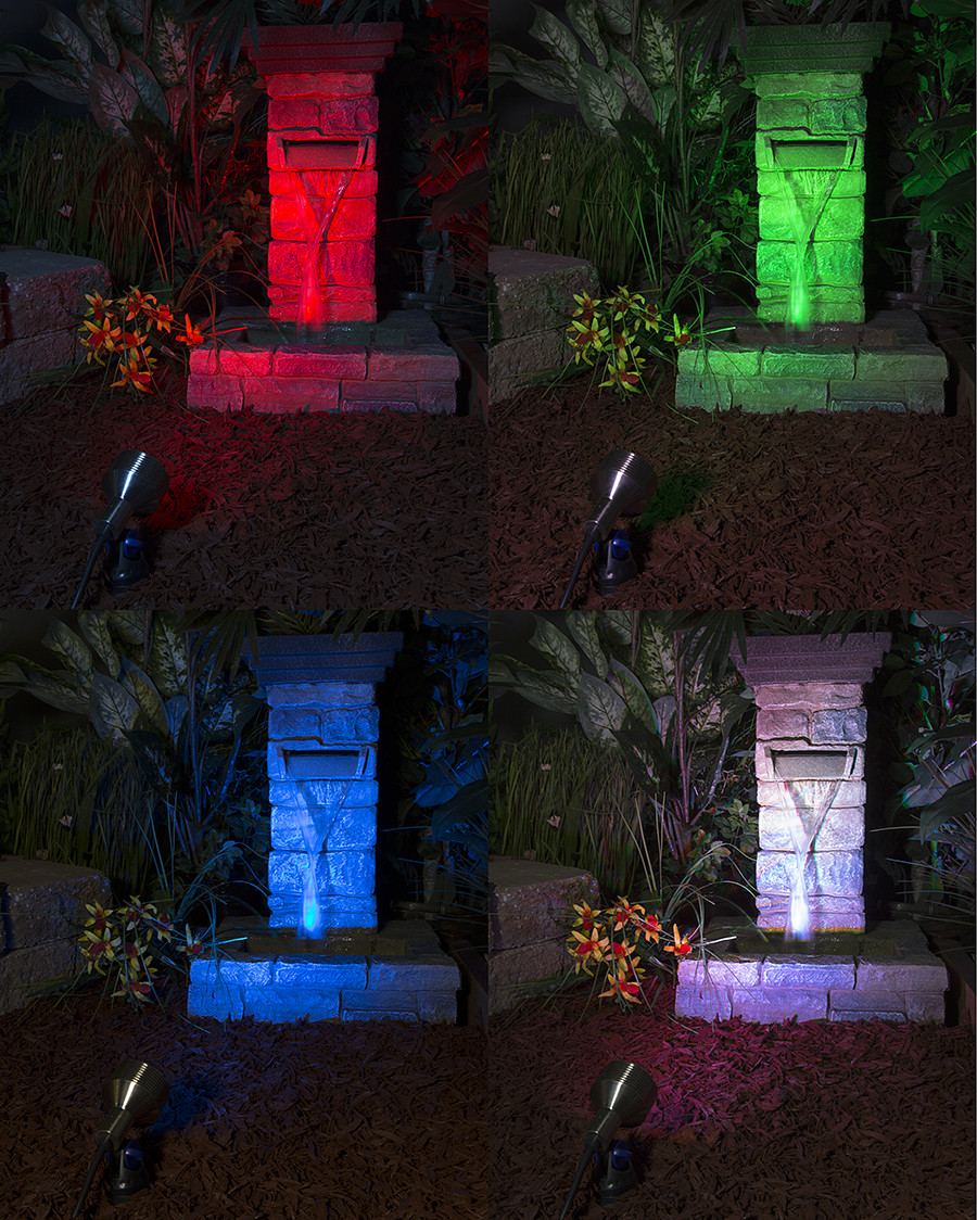 Led Landscape Lighting
 6W Color Changing RGB LED Landscape Spotlight remote sold