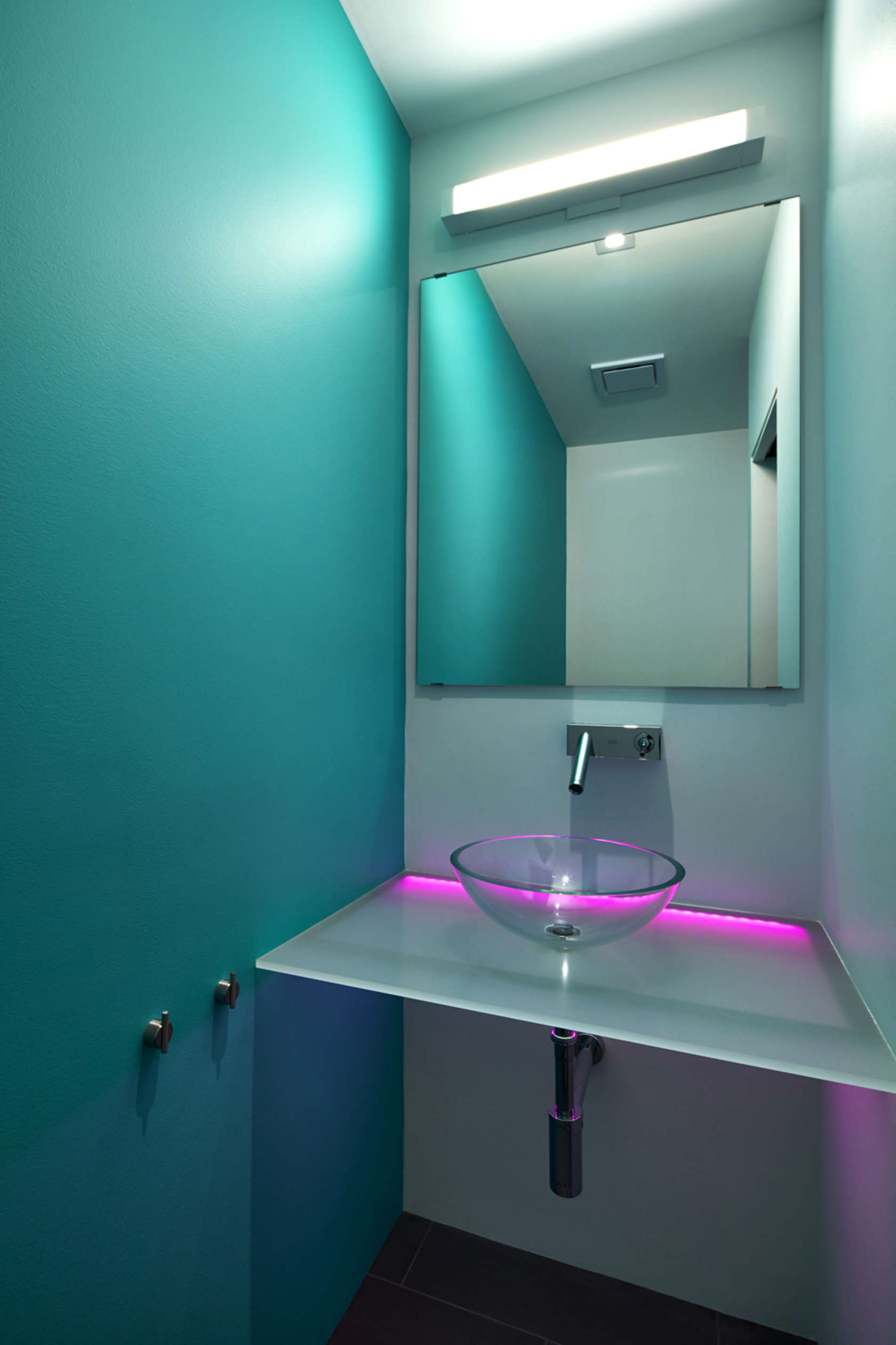 Led Lights For Bathroom
 A Modern Row House for a Fun Couple with a Love of Cooking