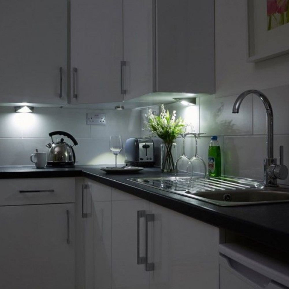 Led Under Kitchen Cabinet Lighting
 kitchen under cabinet triangle led light in cool white 6000k