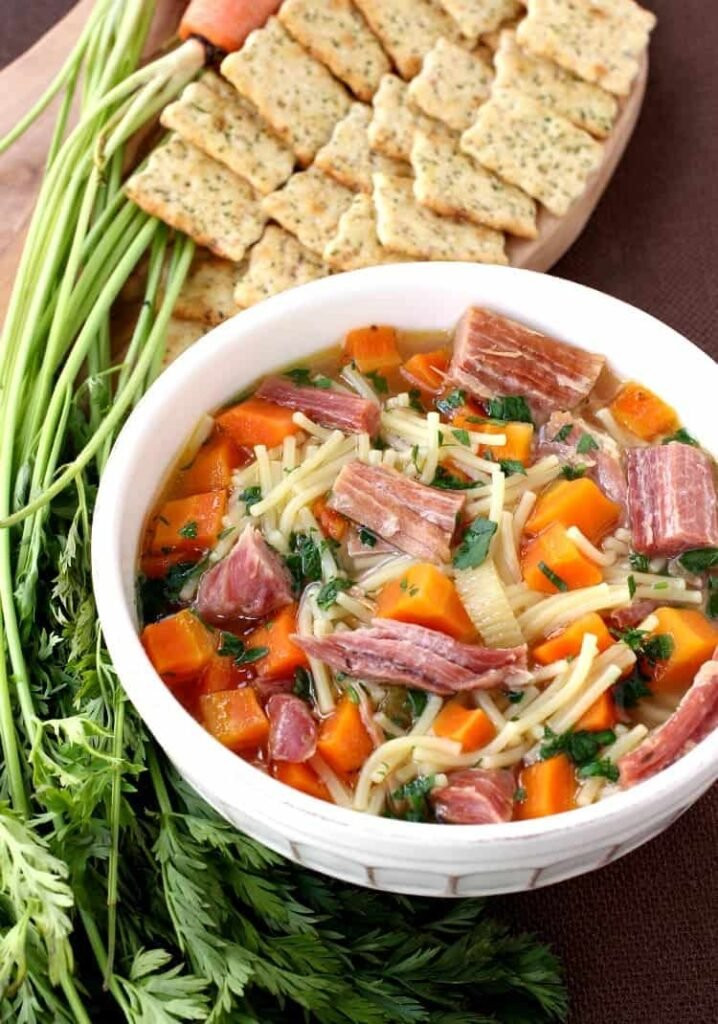 Leftover Ham Soup Recipes
 Slow Cooker Ham Noodle Soup