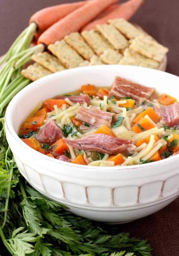 Leftover Ham Soup Recipes
 Slow Cooker Ham Noodle Soup