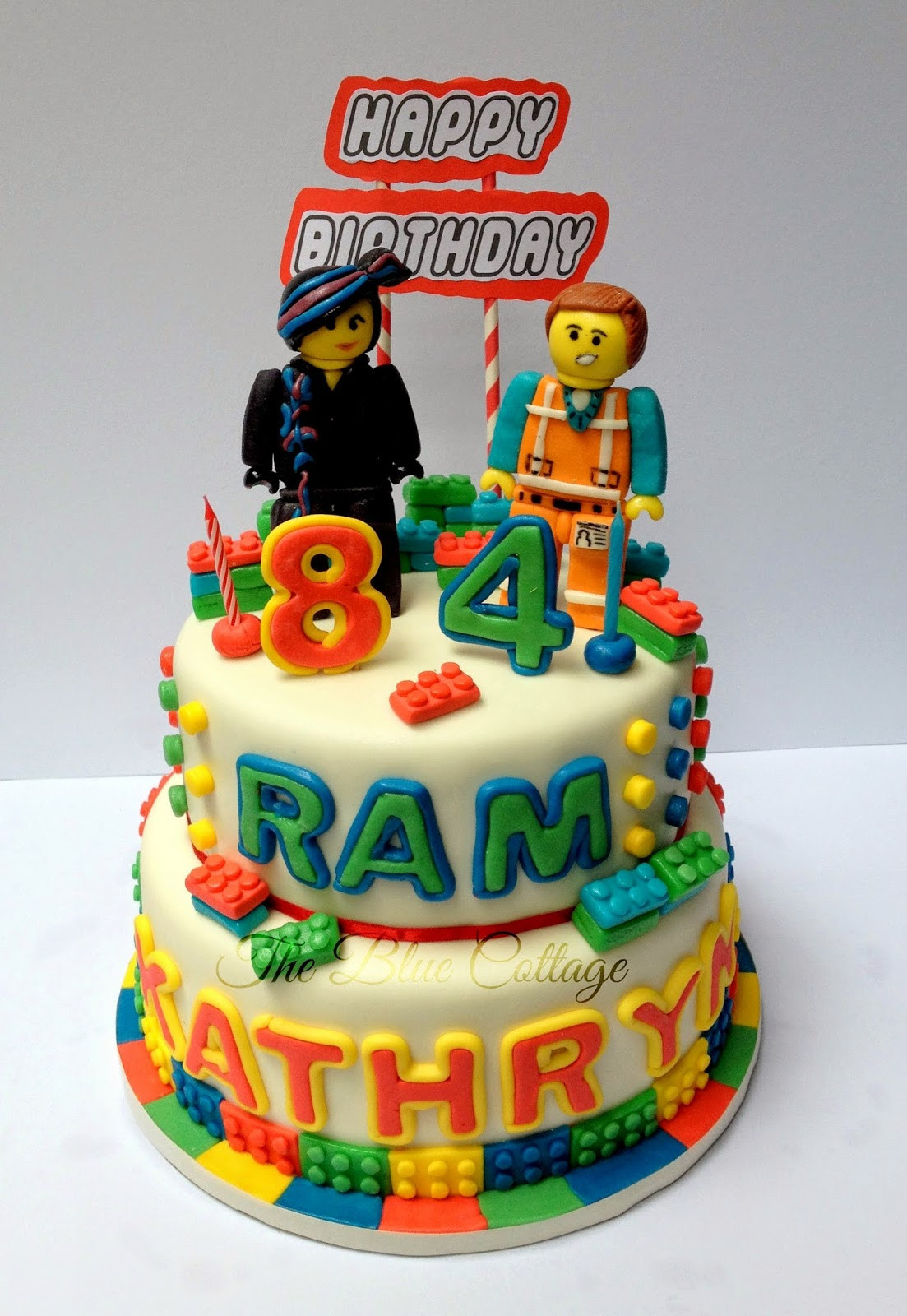 Lego Movie Birthday Cake
 The Blue Cottage Fondant Birthday Cake Lego Movie Emmet