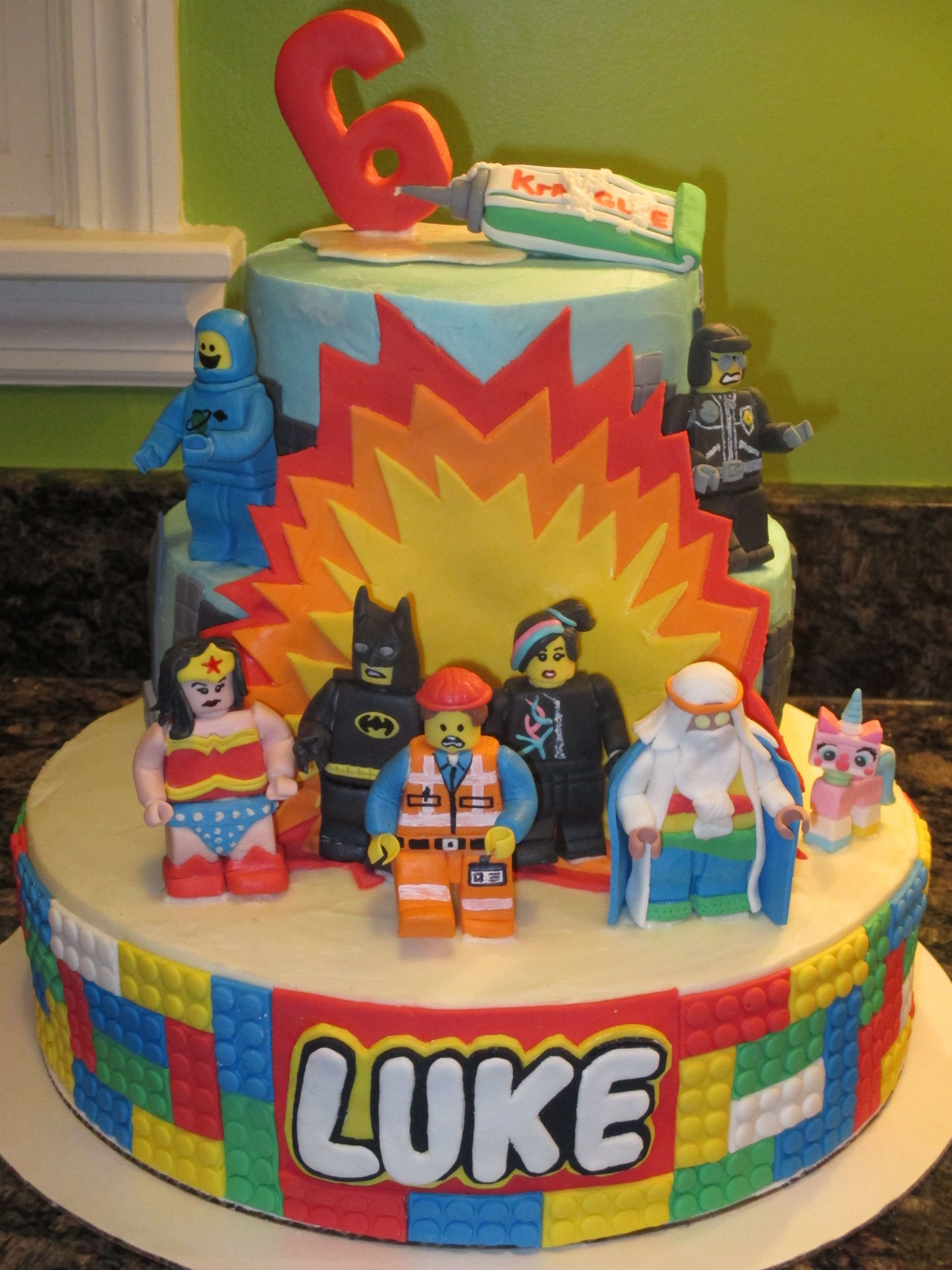 Lego Movie Birthday Cake
 Lego Movie cake All figures are fondant