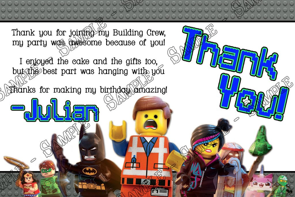 Lego Movie Birthday Invitations
 Novel Concept Designs Lego Movie Birthday Party Invitation