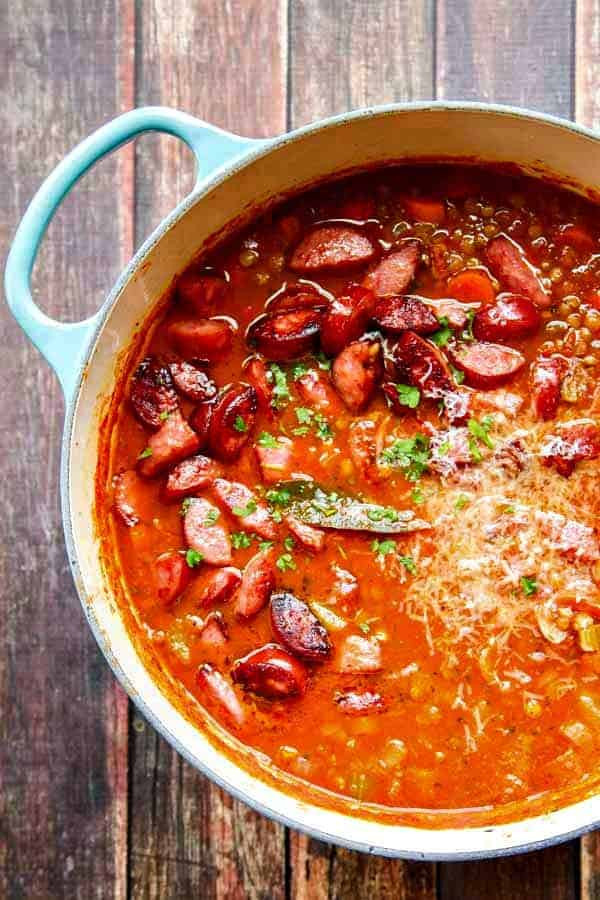 Lentil Recipes Not Soup
 Lentil Soup Recipe With Parmesan And Smoked Sausage • The