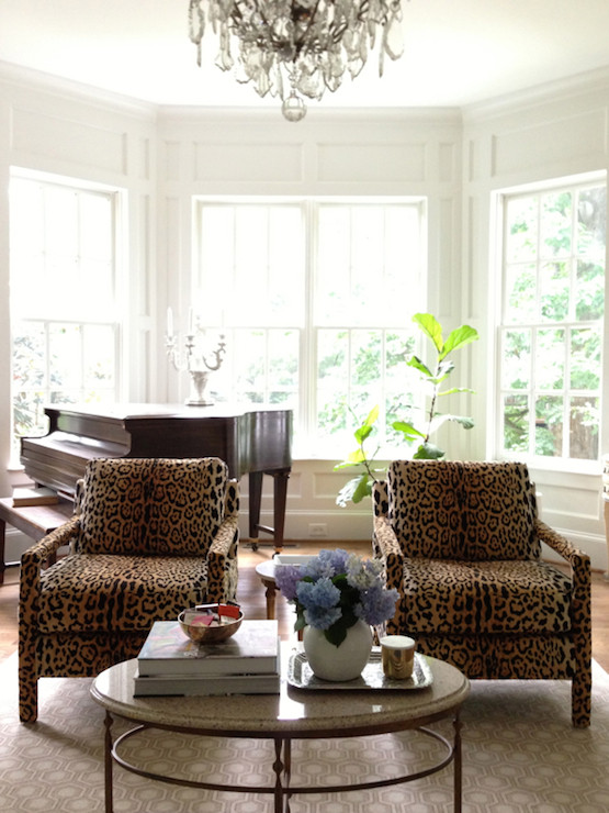 Leopard Decor For Living Room
 Leopard Chairs Transitional living room From the