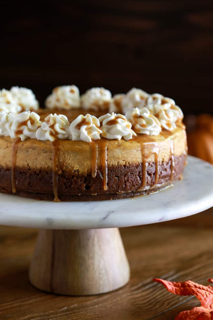 Libby'S Pumpkin Cheesecake Recipe
 Pumpkin Cheesecake with Caramel Sauce