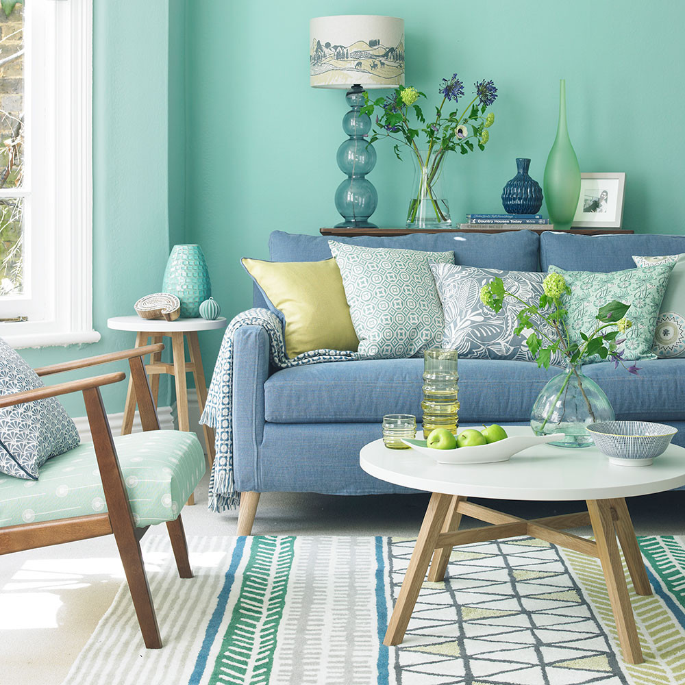 Light Blue Living Room Ideas
 Green living room ideas for soothing sophisticated spaces