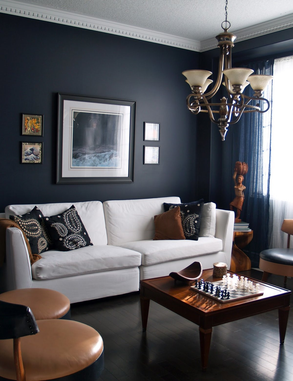 Light Blue Living Room Ideas
 15 Beautiful Dark Blue Wall Design Ideas