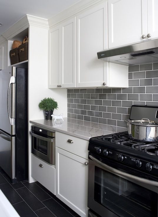 Light Gray Subway Tile Kitchen
 35 Ways To Use Subway Tiles In The Kitchen DigsDigs