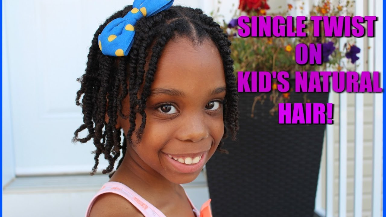 Little Black Girl Twist Hairstyles
 Easy Natural hairstyles for kids Single Twist little black