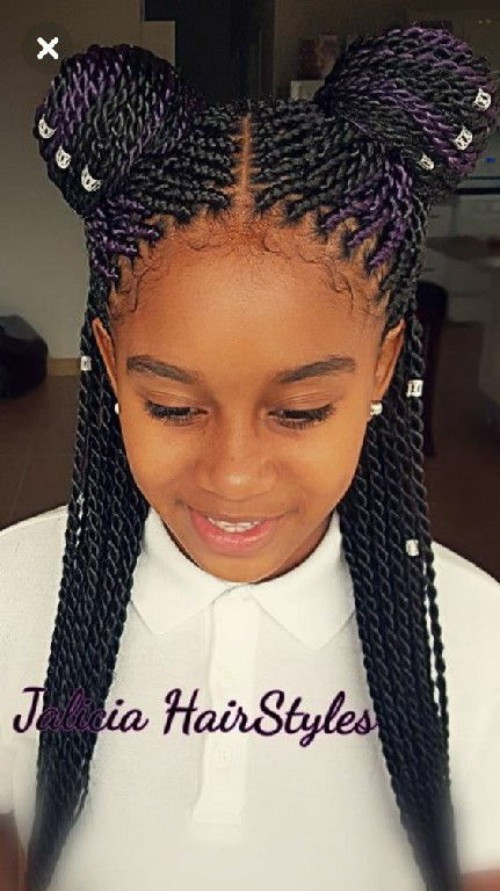 Little Black Girl Twist Hairstyles
 Little Black girls’ 40 Braided Hairstyles