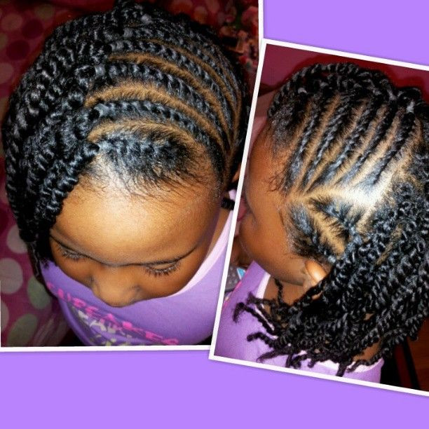 Little Black Girl Twist Hairstyles
 278 best images about Braid styles for little girls on