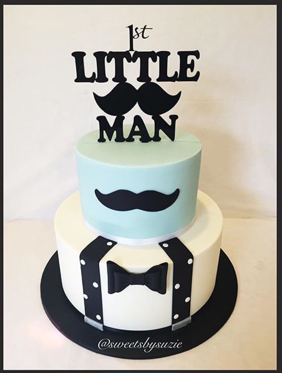 Little Man Birthday Cake
 Little man 1st moustache birthday cake made by