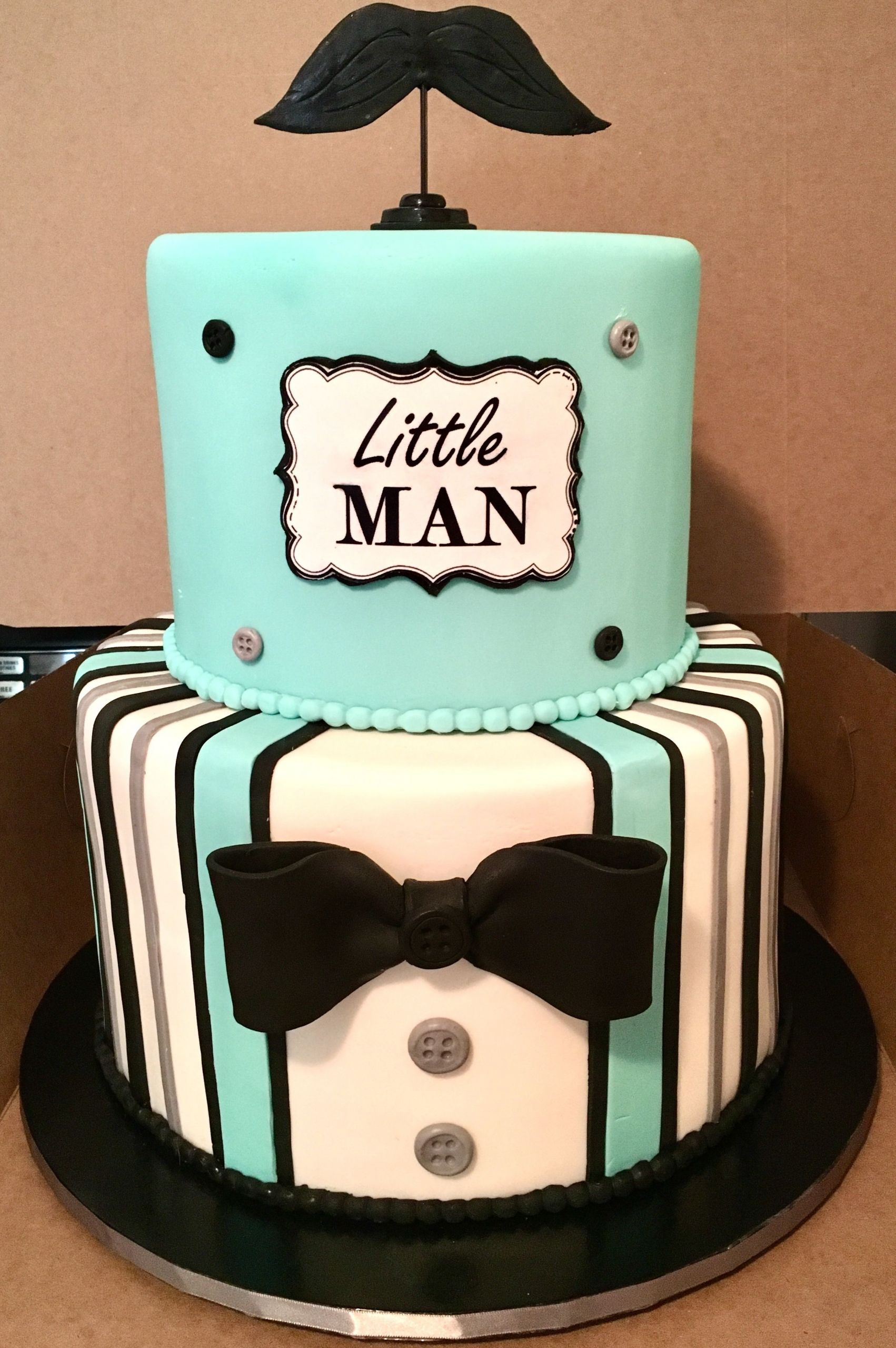 Little Man Birthday Cake
 Little Man Mustache Cake by Sweetiesgoldenart