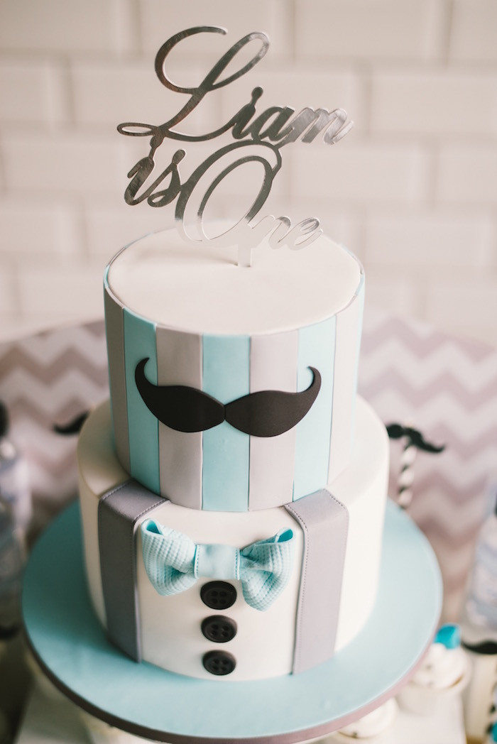 Little Man Birthday Cake
 Kara s Party Ideas Modern Little Man Birthday Party