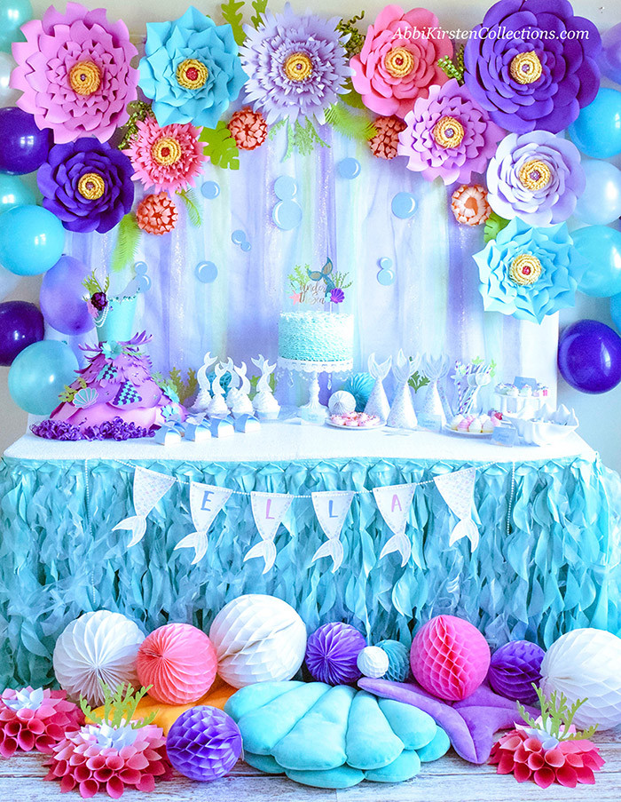 Little Mermaid Birthday Party Decoration Ideas
 Mermaid Party Ideas DIY Birthday W Freebies Press
