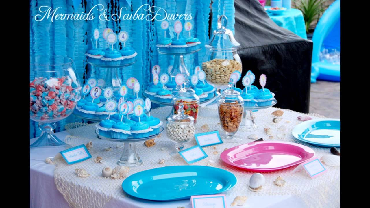 Little Mermaid Party Decoration Ideas
 Little mermaid birthday party decorations