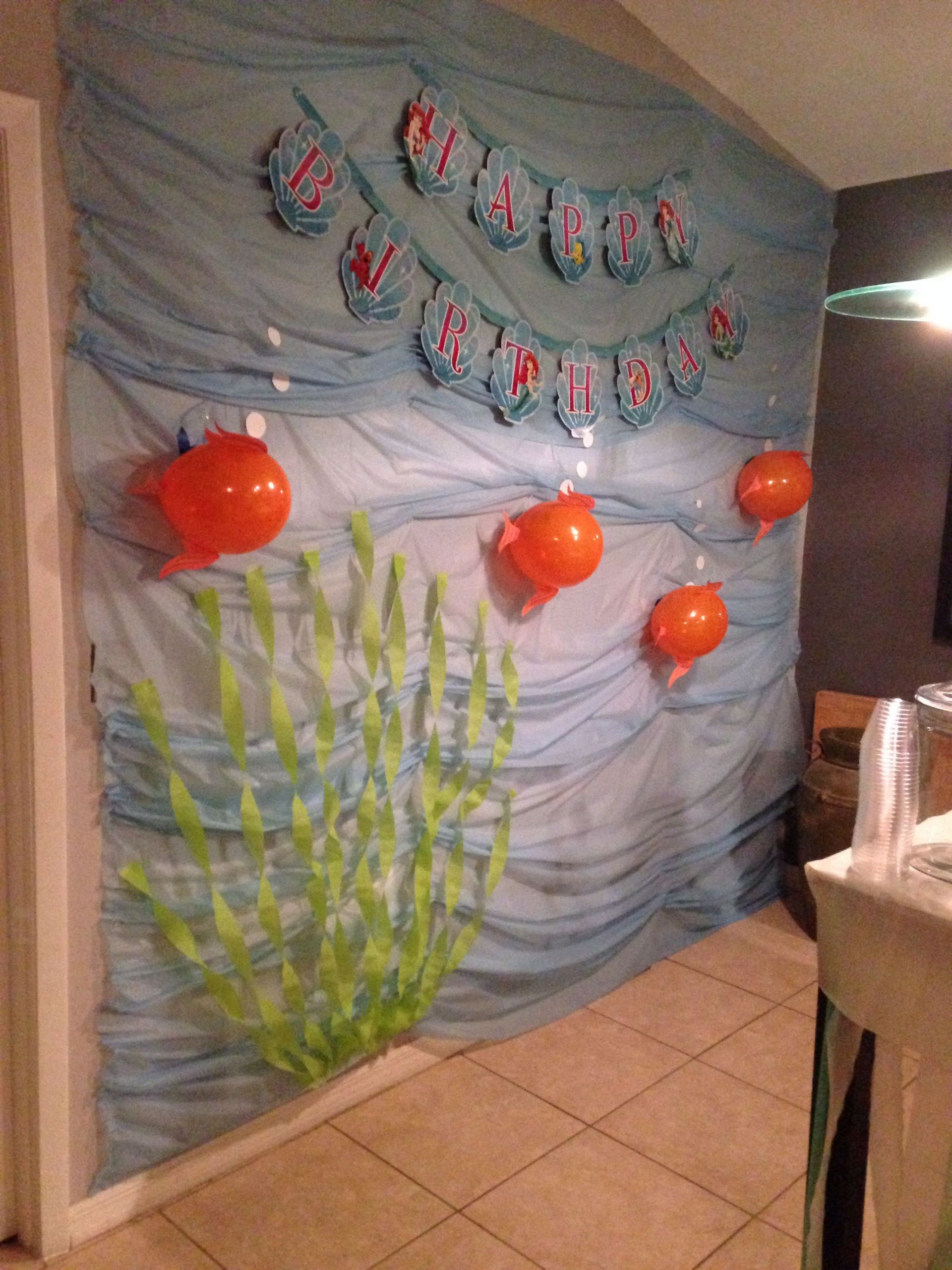 Little Mermaid Party Ideas Homemade
 A sea of ideas used for my daughter s 5th mermaid birthday