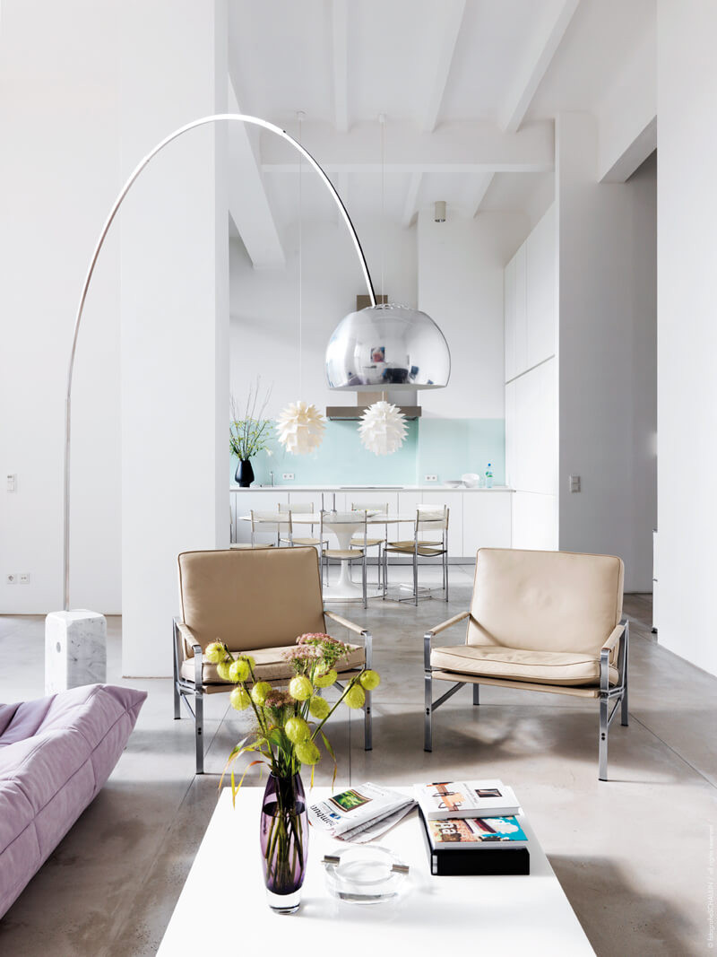 Living Room Arc Floor Lamps
 8 Contemporary Arc Floor Lamp Designs as a perfect