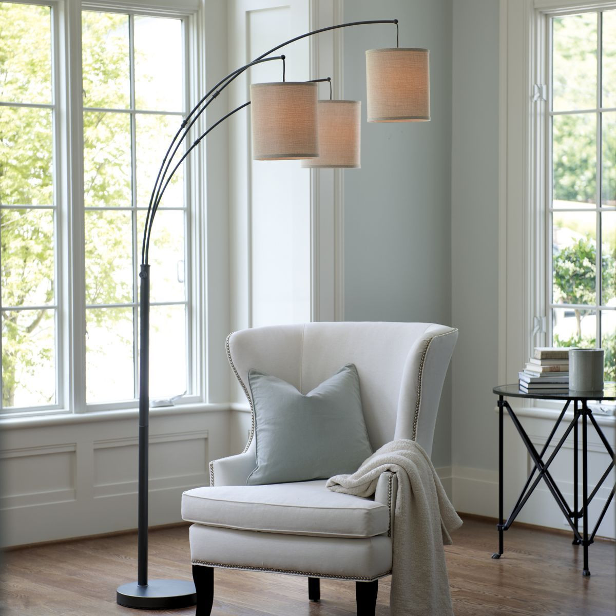 Living Room Arc Floor Lamps
 Helene Arc Floor Lamp