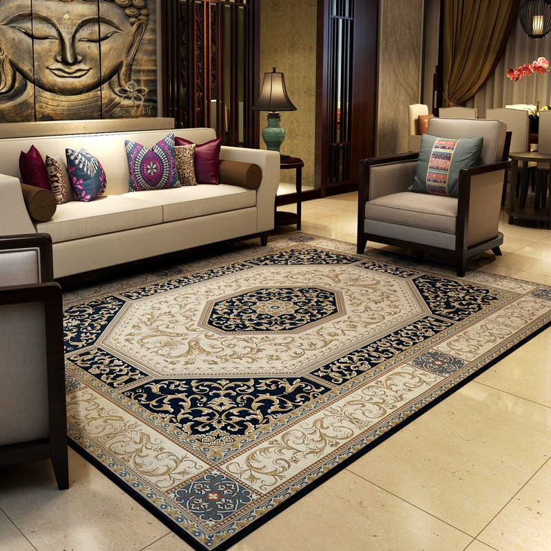 Living Room Carpet Rug
 Traditional Chinese Vintage Rugs And Carpets For Home