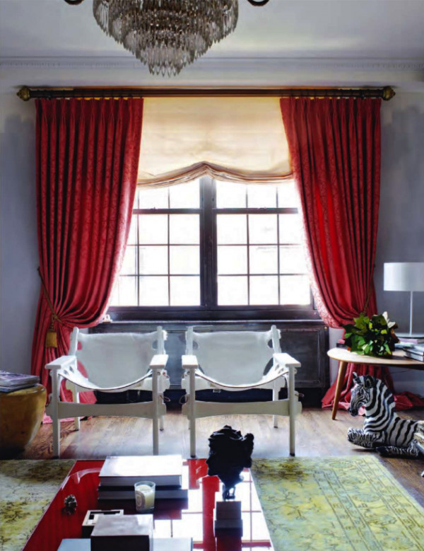 Living Room Red Curtains
 Red curtains such lovely drama in 2019