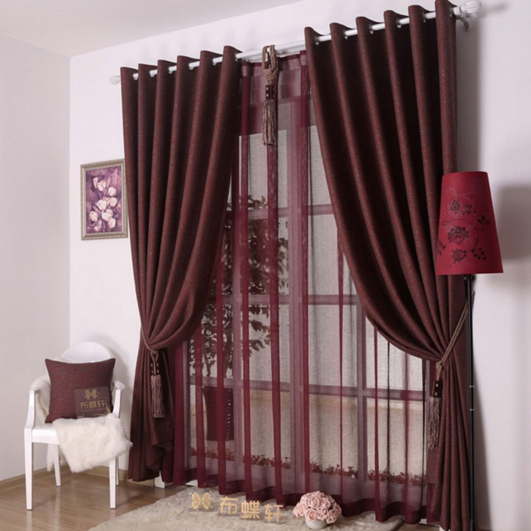 Living Room Red Curtains
 Dark Red Curtains Living Room – DECOOR