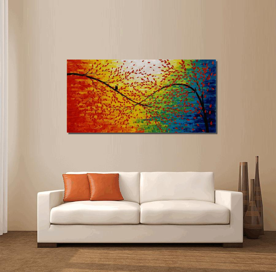 Living Room Wall Paints
 Living Room Wall Art Modern Art Original Artwork