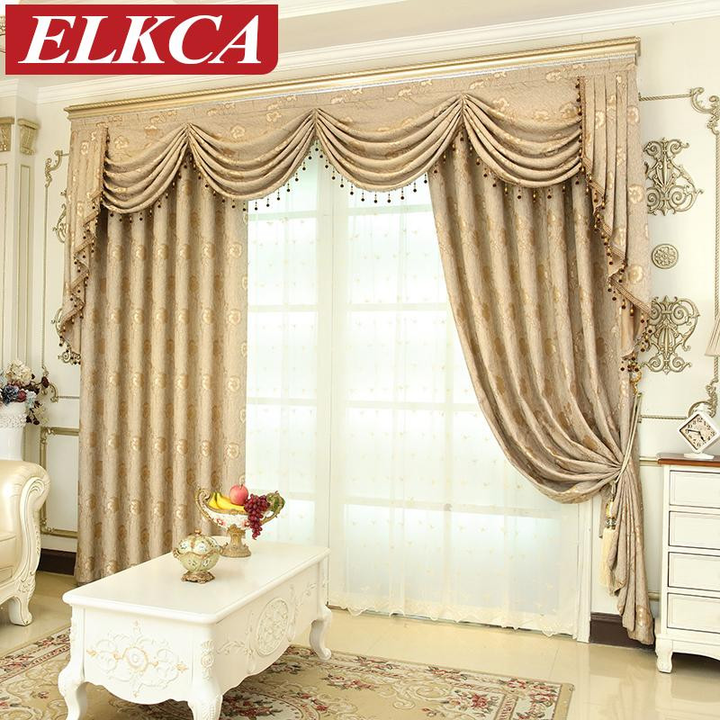 Living Room Window Curtains
 2019 European Luxury Window Curtains For Living Room