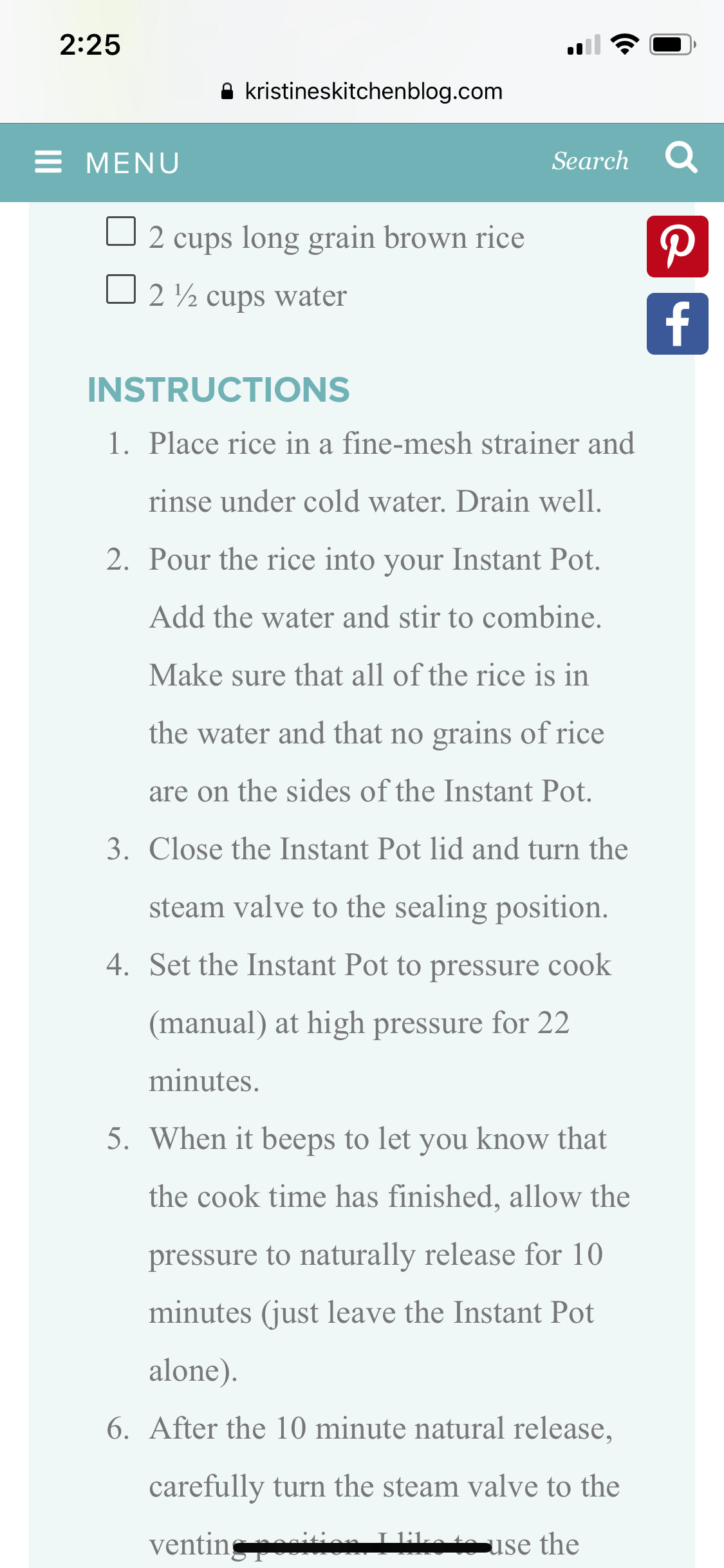 Long Grain Brown Rice Instant Pot
 Pin by Sara Kosnicki on Instant pot