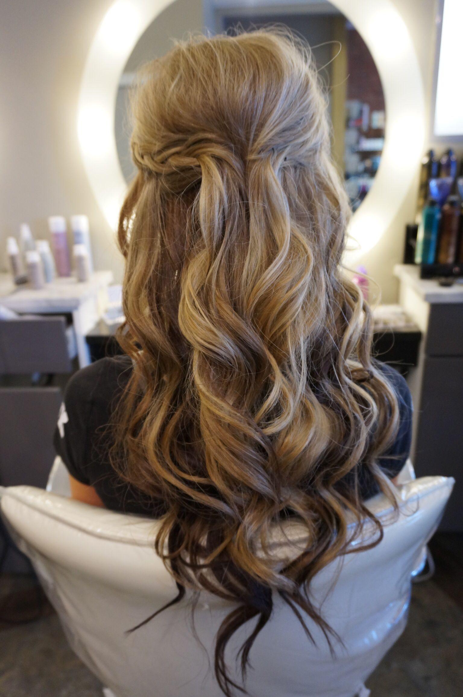 Loose Curl Prom Hairstyles
 Long hair with loose curls perfect half up half down style