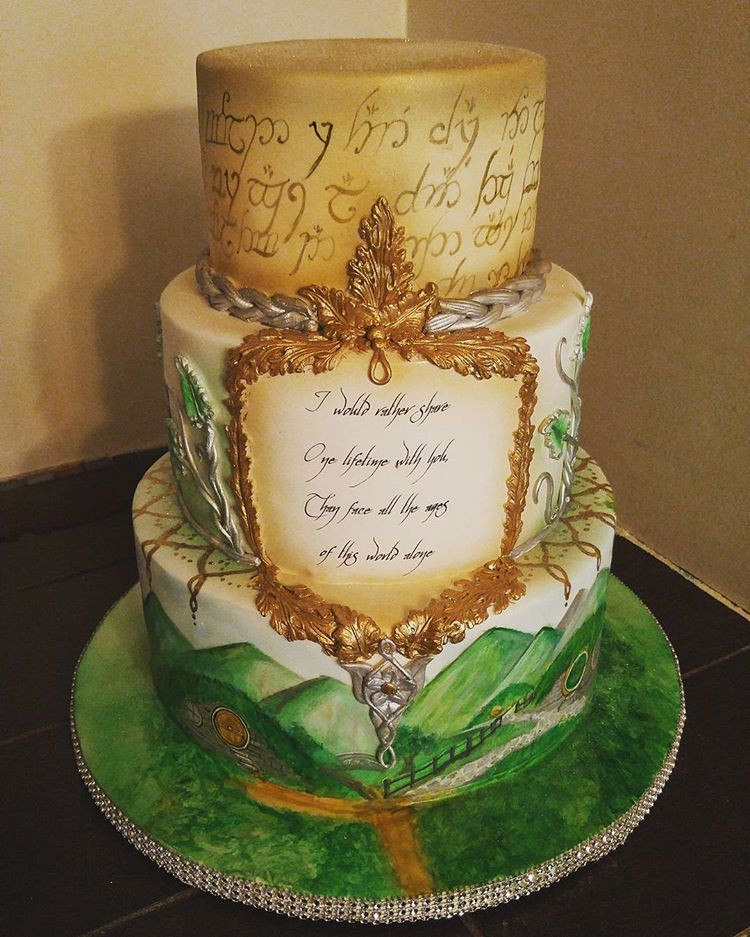 Lord Of The Rings Wedding Cake
 Lord of the Rings cake