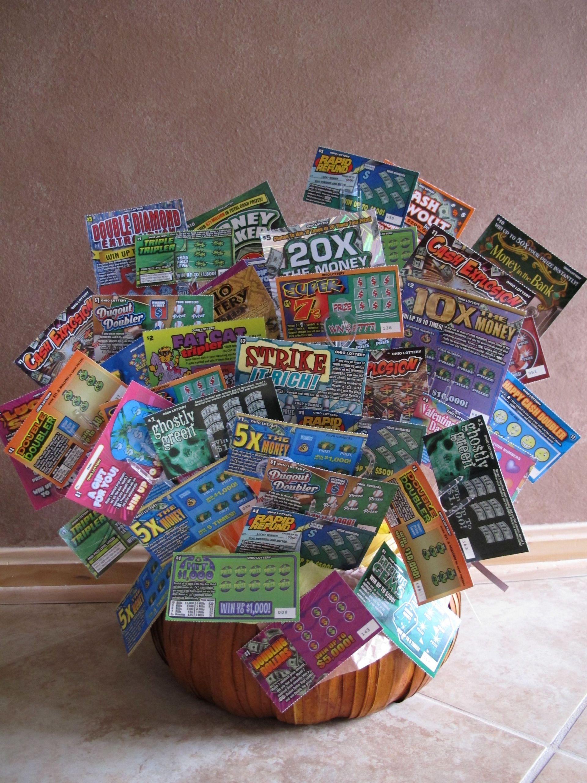 Lottery Ticket Gift Basket Ideas
 $100 00 Illinois Lottery Instant Ticket Basket just one of