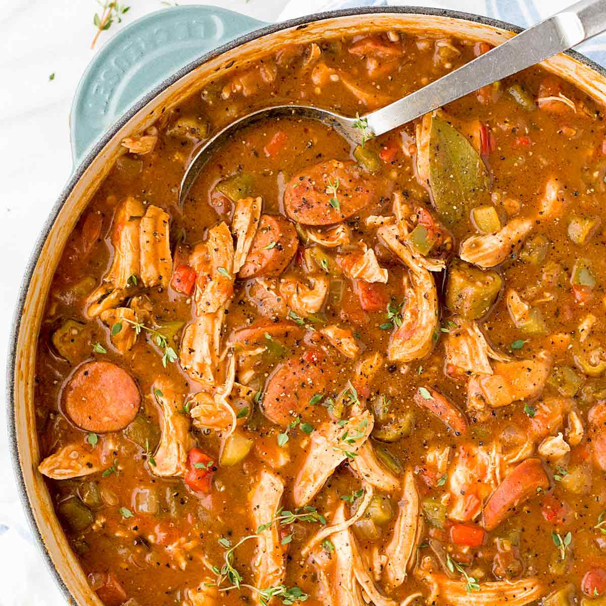 Louisiana Gumbo Recipe Chicken Sausage Shrimp
 New Orleans Chicken Andouille Sausage Gumbo Jessica Gavin