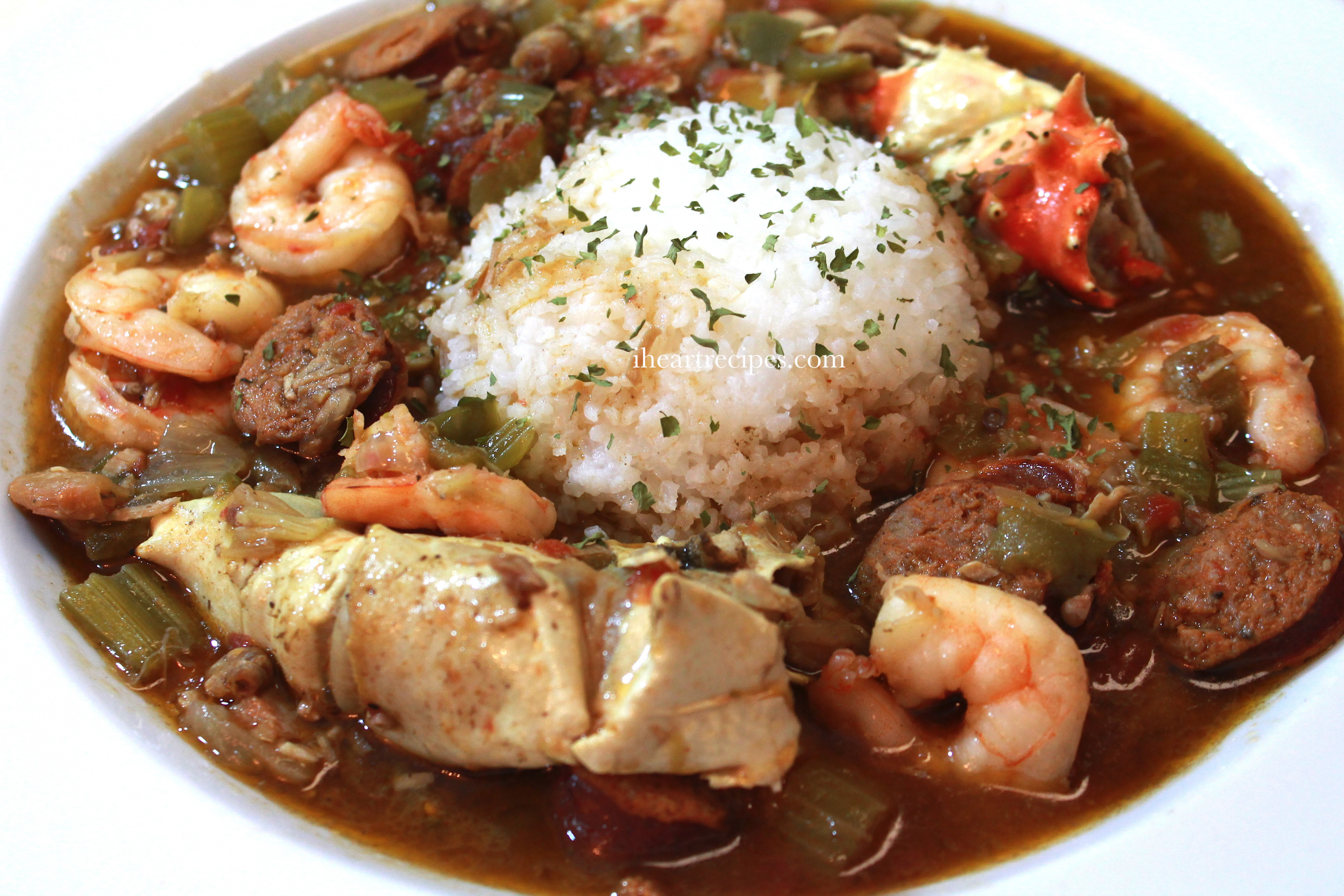 Louisiana Gumbo Recipe Chicken Sausage Shrimp
 Seafood Chicken & Andouille Sausage Gumbo